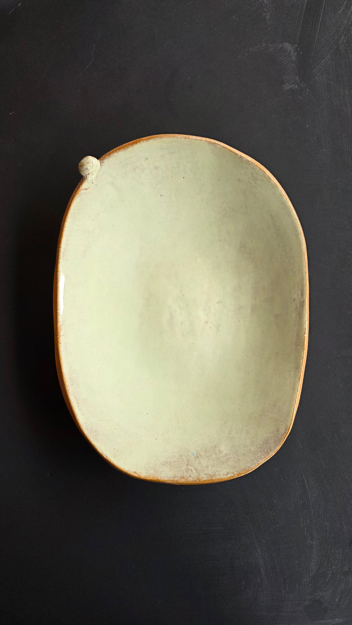 Serving plate for sharing food: Seagrass Green